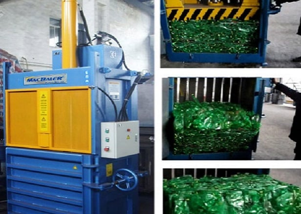 plastic baling machine