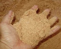 MacBaler-sawdust before compressing
