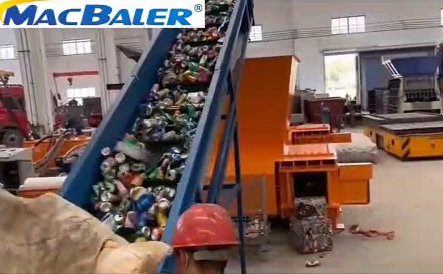 MacBaler-automatic aluminum scrap baler