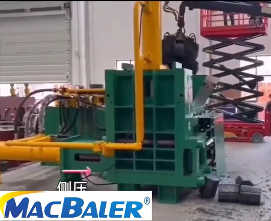 MacBaler- Metal-scrap-baler-compactor- heavy duty type